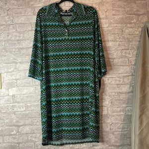 Tina B. Green/Multi Woman’s Dress size 18W